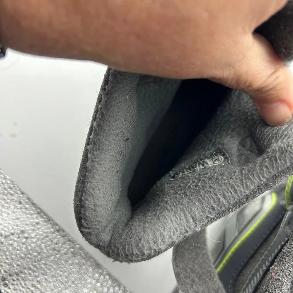 Merrell ML-B Moab Polar Waterproof Winter Boots Grey Lime Green Kids 6.5 MY57097